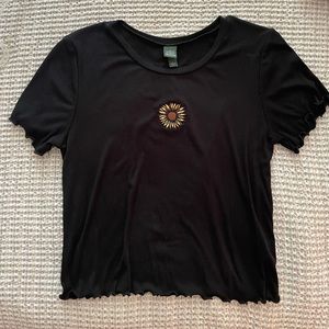 Wild Fable Sunflower Crop Tee